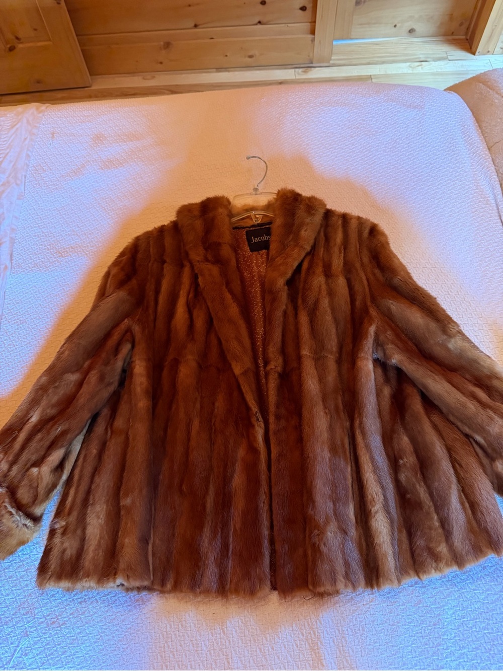 Jacob Brown Mink Fur Coat - Luxurious Women's Jacket